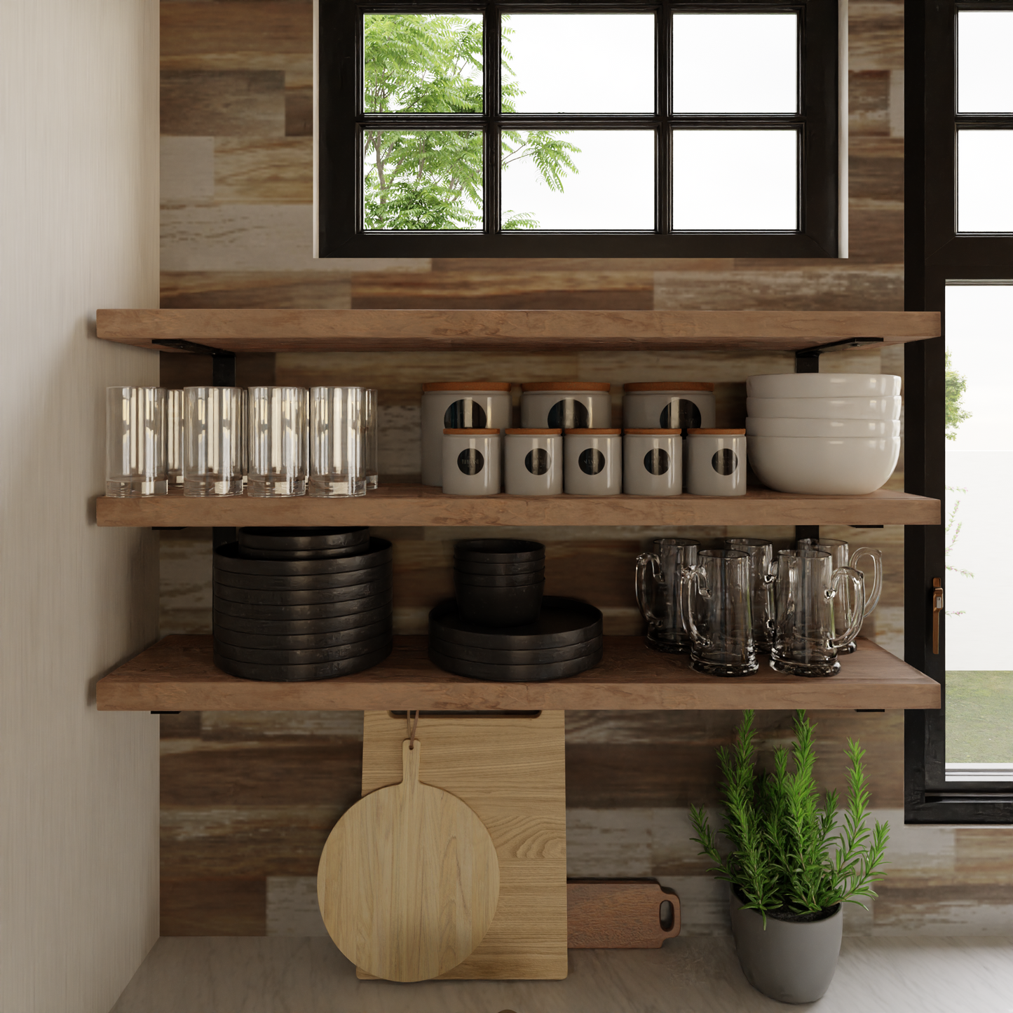 Triple Shelf Bracket 1.5” wide Steel