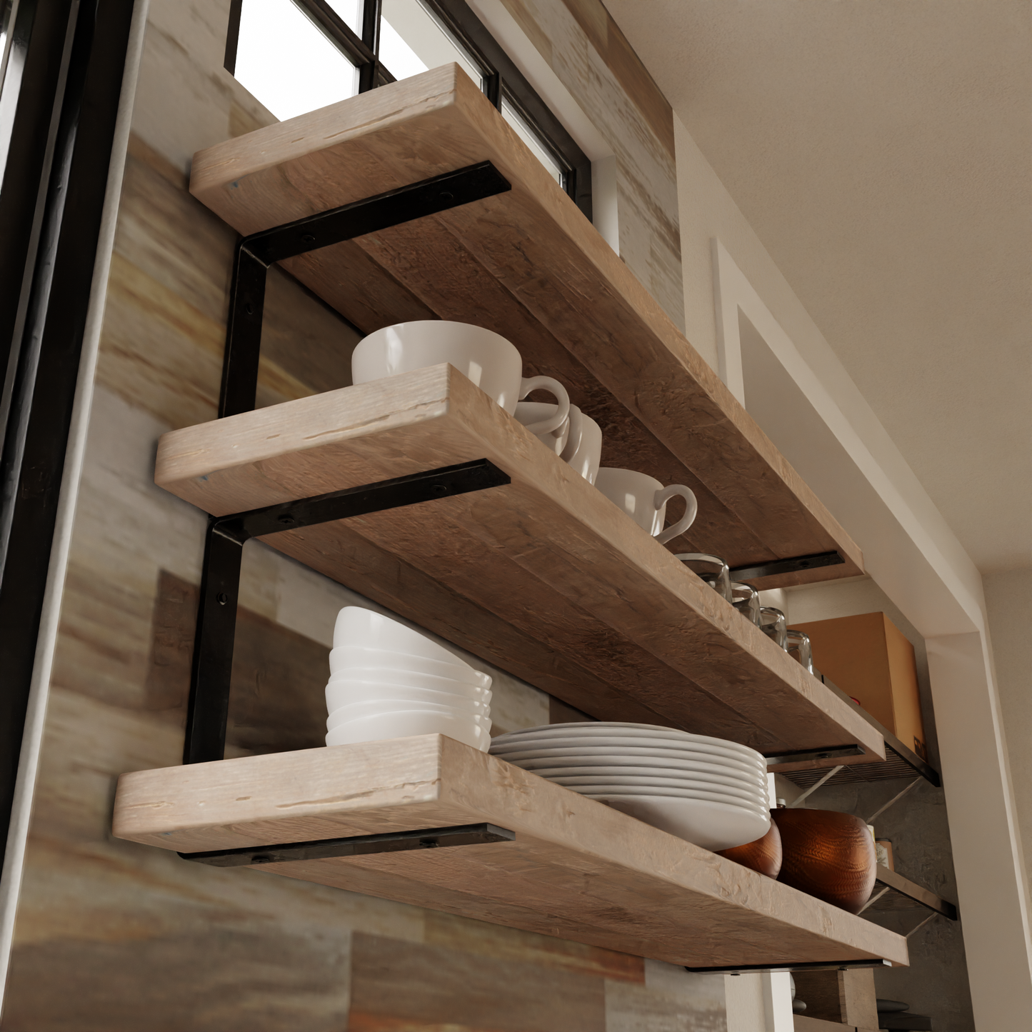 Triple Shelf Bracket 1.5” wide Steel